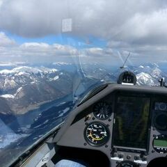 Flugwegposition um 13:32:52: Aufgenommen in der Nähe von Gemeinde Gitschtal, Gitschtal, Österreich in 2749 Meter